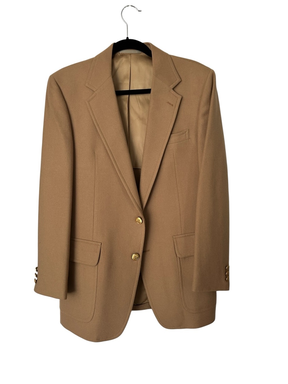 Peerless by Stanley Blacker Camel Wool Tailored Jacket
